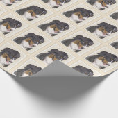 Bernese Mountain Dog-schilderij - Original Dog Art Cadeaupapier (Hoek)