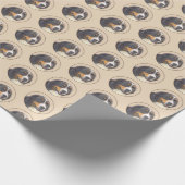 Bernese Mountain Dog-schilderij - Original Dog Art Cadeaupapier (Hoek)