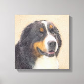 Bernese Mountain Dog-schilderij - Original Dog Art Canvas Afdruk (Voorkant)
