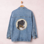 Bernese Mountain Dog-schilderij - Original Dog Art Denim Jacket (Hangar)