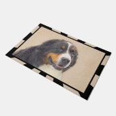 Bernese Mountain Dog-schilderij - Original Dog Art Deurmat (Schuin)