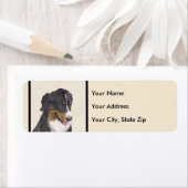 Bernese Mountain Dog-schilderij - Original Dog Art Etiket (Insitu)