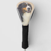 Bernese Mountain Dog-schilderij - Original Dog Art Golfheadcover (Voorkant)