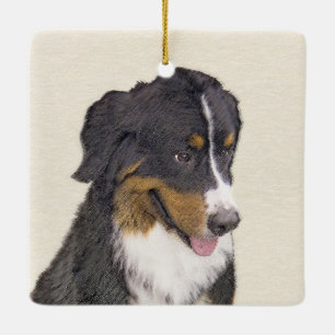 Bernese Mountain Dog-schilderij - Original Dog Art Keramisch Ornament