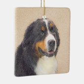 Bernese Mountain Dog-schilderij - Original Dog Art Keramisch Ornament (Rechts)