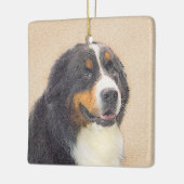 Bernese Mountain Dog-schilderij - Original Dog Art Keramisch Ornament (Links)