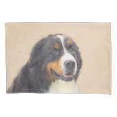 Bernese Mountain Dog-schilderij - Original Dog Art Kussensloop (Voorkant)