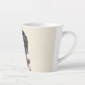 Bernese Mountain Dog-schilderij - Original Dog Art Latte Mok (Rechts)