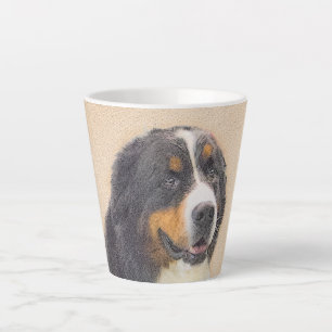 Bernese Mountain Dog-schilderij - Original Dog Art Latte Mok