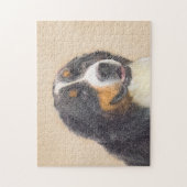 Bernese Mountain Dog-schilderij - Original Dog Art Legpuzzel (Verticaal)