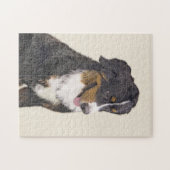 Bernese Mountain Dog-schilderij - Original Dog Art Legpuzzel (Horizontaal)