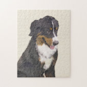 Bernese Mountain Dog-schilderij - Original Dog Art Legpuzzel (Verticaal)