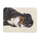 Bernese Mountain Dog-schilderij - Original Dog Art Magneet (Horizontaal)