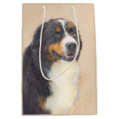 Bernese Mountain Dog-schilderij - Original Dog Art Medium Cadeauzakje (Voorkant)
