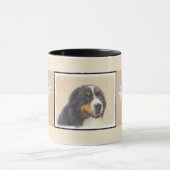 Bernese Mountain Dog-schilderij - Original Dog Art Mok (Midden)