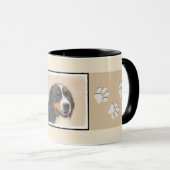 Bernese Mountain Dog-schilderij - Original Dog Art Mok (Voorkant rechts)