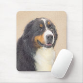 Bernese Mountain Dog-schilderij - Original Dog Art Muismat (Met muis)