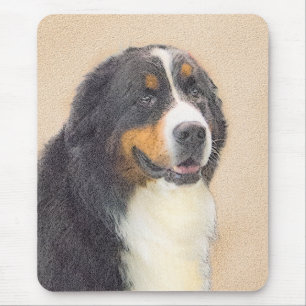 Bernese Mountain Dog-schilderij - Original Dog Art Muismat