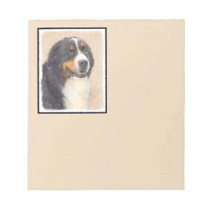 Bernese Mountain Dog-schilderij - Original Dog Art Notitieblok