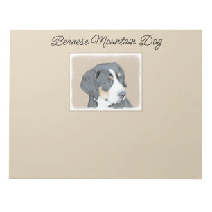 Bernese Mountain Dog-schilderij - Original Dog Art Notitieblok