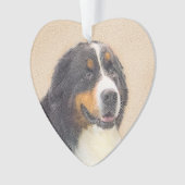 Bernese Mountain Dog-schilderij - Original Dog Art Ornament (voorkant)
