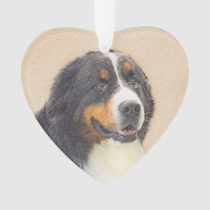 Bernese Mountain Dog-schilderij - Original Dog Art Ornament