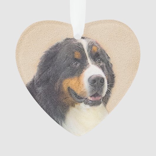 Bernese Mountain Dog-schilderij - Original Dog Art Ornament (voorkant)