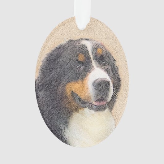 Bernese Mountain Dog-schilderij - Original Dog Art Ornament (achterkant)