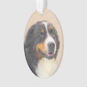 Bernese Mountain Dog-schilderij - Original Dog Art Ornament (voorkant)