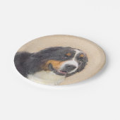 Bernese Mountain Dog-schilderij - Original Dog Art Papieren Bordje (Gekanteld)