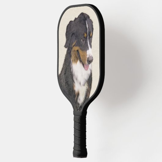 Bernese Mountain Dog-schilderij - Original Dog Art Pickleball Paddle (Links)