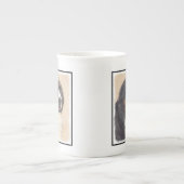 Bernese Mountain Dog-schilderij - Original Dog Art Porselein Kop (Voorkant)