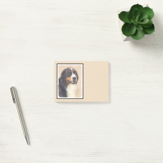 Bernese Mountain Dog-schilderij - Original Dog Art Post-it® Notes (Kantoor)
