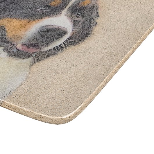 Bernese Mountain Dog-schilderij - Original Dog Art Snijplank (Hoek)