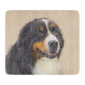 Bernese Mountain Dog-schilderij - Original Dog Art Snijplank (Voorkant)