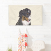 Bernese Mountain Dog-schilderij - Original Dog Art Spandoek (Insitu)