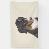 Bernese Mountain Dog-schilderij - Original Dog Art Spandoek (Verticaal)