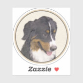 Bernese Mountain Dog-schilderij - Original Dog Art Sticker (Vel)