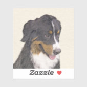Bernese Mountain Dog-schilderij - Original Dog Art Sticker (Vel)