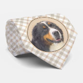 Bernese Mountain Dog-schilderij - Original Dog Art Stropdas (Opgerold)