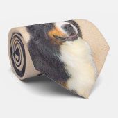 Bernese Mountain Dog-schilderij - Original Dog Art Stropdas (Opgerold)