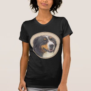 Bernese Mountain Dog-schilderij - Original Dog Art T-shirt