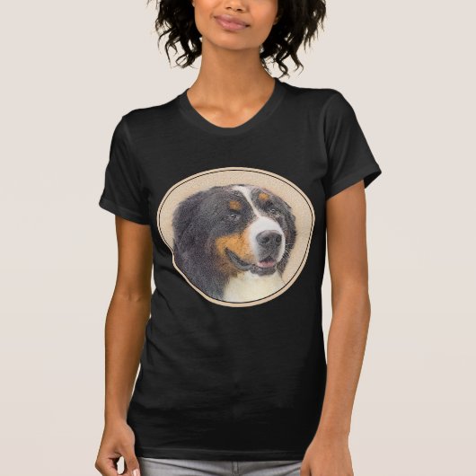 Bernese Mountain Dog-schilderij - Original Dog Art T-shirt (Voorkant)