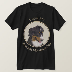 Bernese Mountain Dog-schilderij - Original Dog Art T-shirt