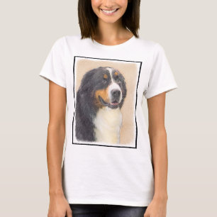 Bernese Mountain Dog-schilderij - Original Dog Art T-shirt