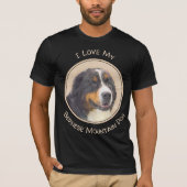 Bernese Mountain Dog-schilderij - Original Dog Art T-shirt (Voorkant)