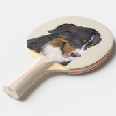 Bernese Mountain Dog-schilderij - Original Dog Art Tafeltennisbatje (Voorkant Gekanteld)