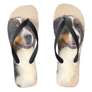 Bernese Mountain Dog-schilderij - Original Dog Art Teenslippers