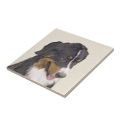 Bernese Mountain Dog-schilderij - Original Dog Art Tegeltje (Zijkant)