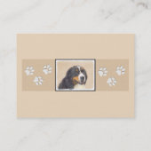 Bernese Mountain Dog-schilderij - Original Dog Art Visitekaartje (Achterkant)